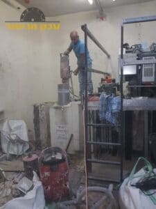 ביצוע קידוח בבטון בעסק ברמת גן בשכונת רמת עמידר