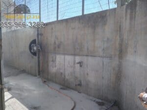 ניסור גדר בטון במבנה ישן ברמת השרון
