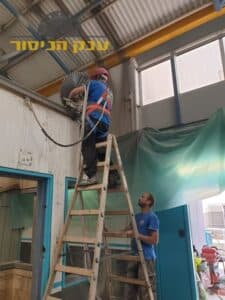 ניסור בטון לקירות פנימיים במפעל בקרית גת