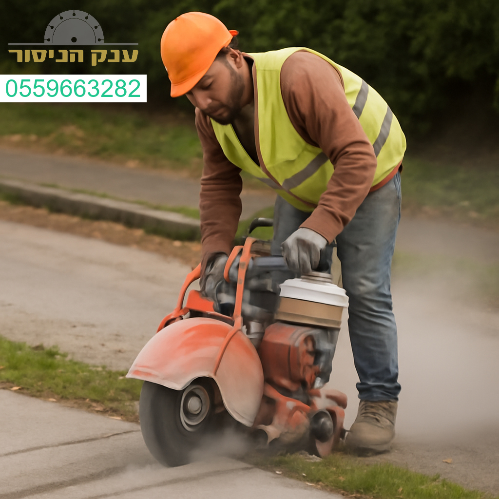 ניסור מדויק במדרכה לביצוע תשתיות ברמה הגבוהה ביותר