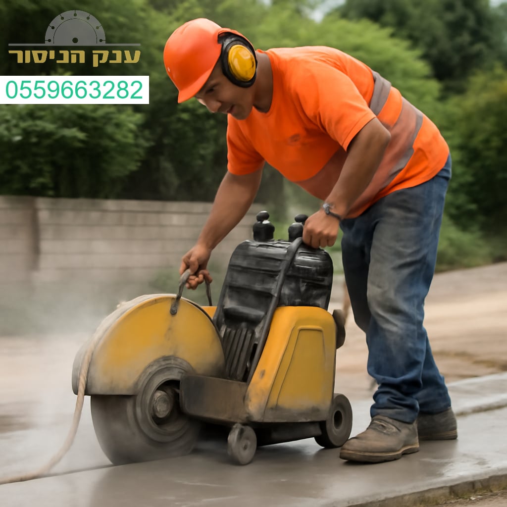 חיתוך בטון מקצועי בבנימינה עם ציוד מתקדם ותוצאה מדויקת