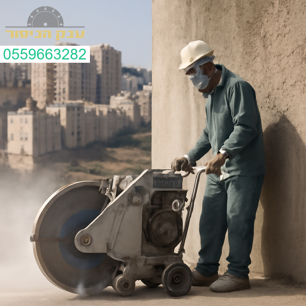 מנסר בטון מקצועי במודיעין עילית עם ציוד מתקדם לביצוע חיתוכים מדויקים ואמינים