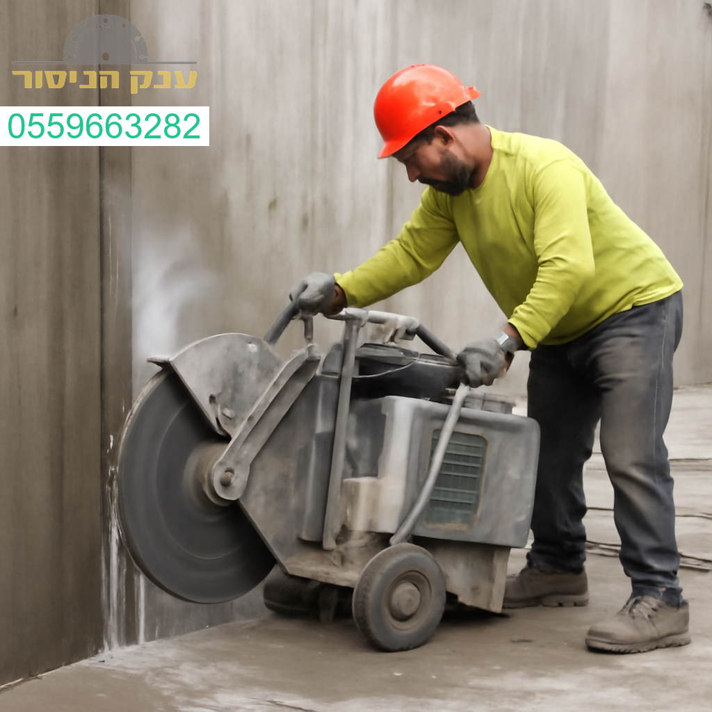 חיתוך בטון מדויק ועוצמתי בפרויקט במגדל העמק מבוצע על ידי צוות מקצועי עם ציוד מתקדם
