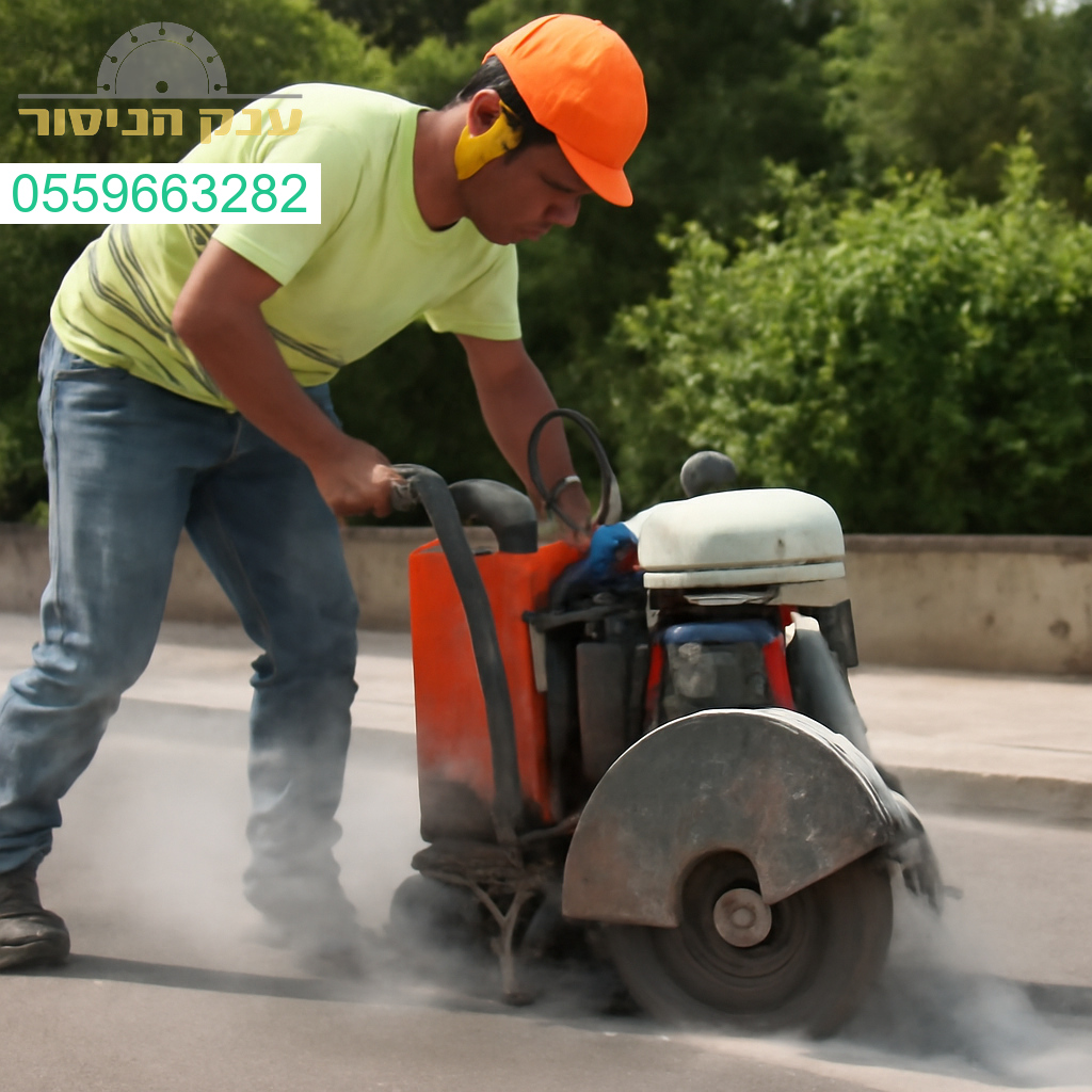 מנסר בטון מקצועי בפעולה בכרמיאל עבודה מדויקת עם ציוד חדיש לביצוע חיתוך בטון ברמה הגבוהה ביותר