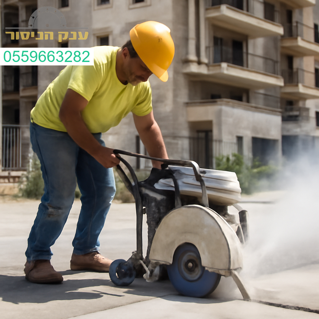 מנסר בטון מקצועי בגבעת שמואל עם ציוד מתקדם לביצוע חיתוכים מדויקים ואמינים