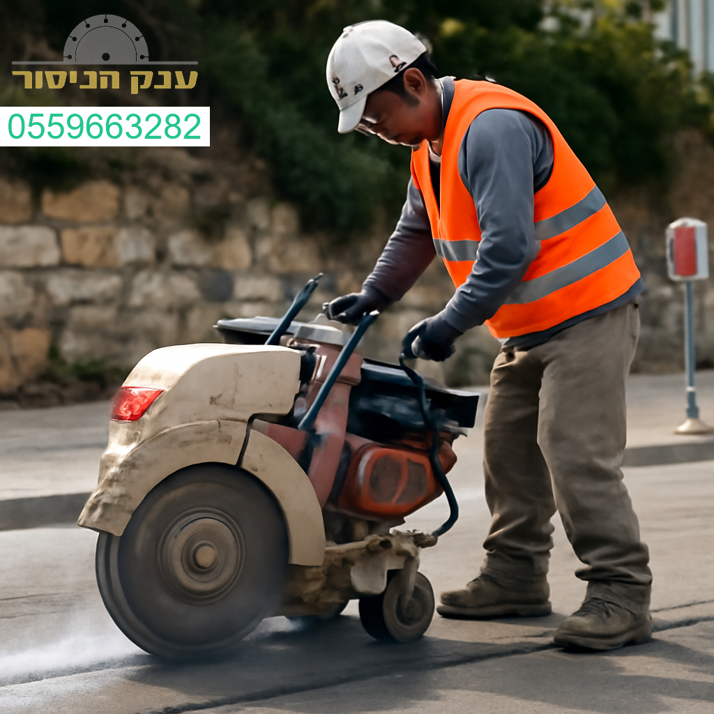מנסר בטון מקצועי בעמנואל עם ציוד מתקדם לביצוע חיתוכים מדויקים ואמינים