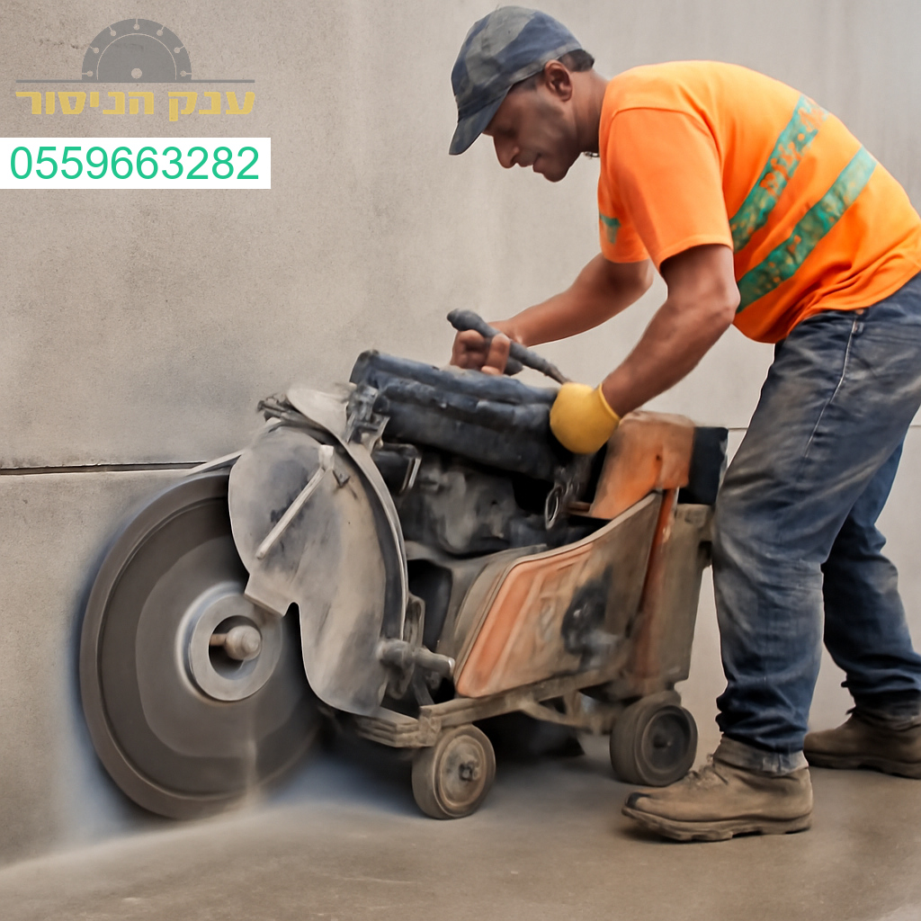 עבודת ניסור בטון מקצועית ומדויקת בצורן קדימה לביצוע מושלם בכל פרויקט