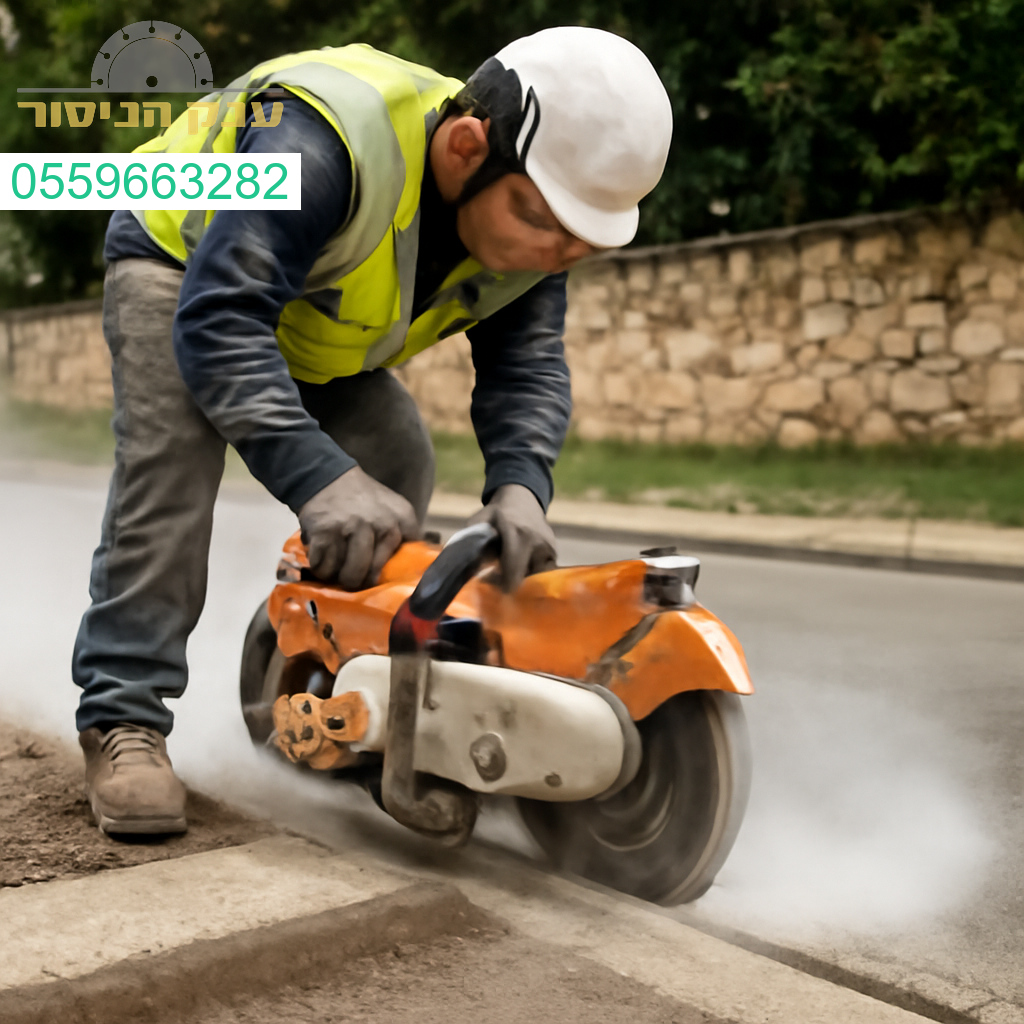 מנסר בטון מקצועי בצורן קדימה לביצוע חיתוכים מדויקים ואמינים בפרויקטים קטנים וגדולים