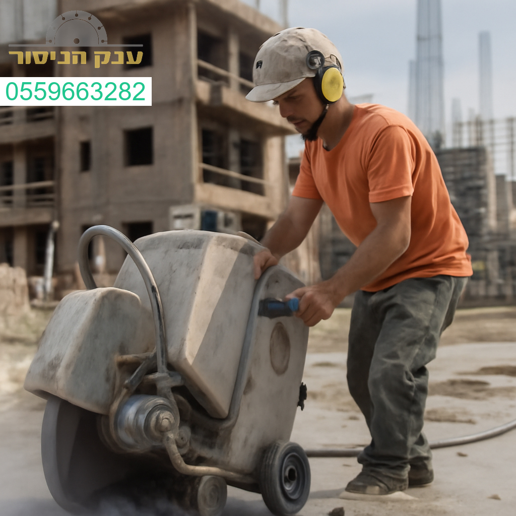 מנסר בטון באלעד עם ציוד מתקדם לביצוע חיתוכים מדויקים ורמת גימור גבוהה