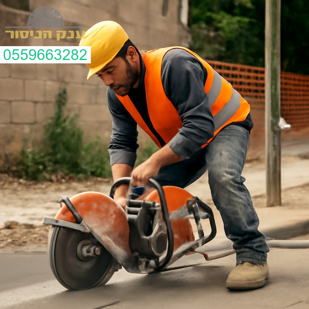 מנסר בטון מקצועי בנס ציונה בעבודת חיתוך מדויקת עם ציוד מתקדם ואמינות ללא תחרות