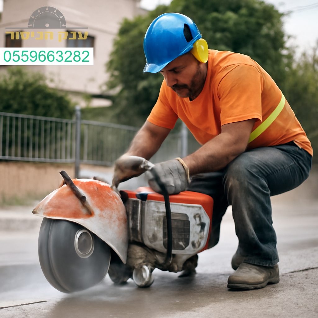 עבודת ניסור בטון מקצועית בפתח תקווה עם ציוד מתקדם ותוצאה מדויקת ואיכותית