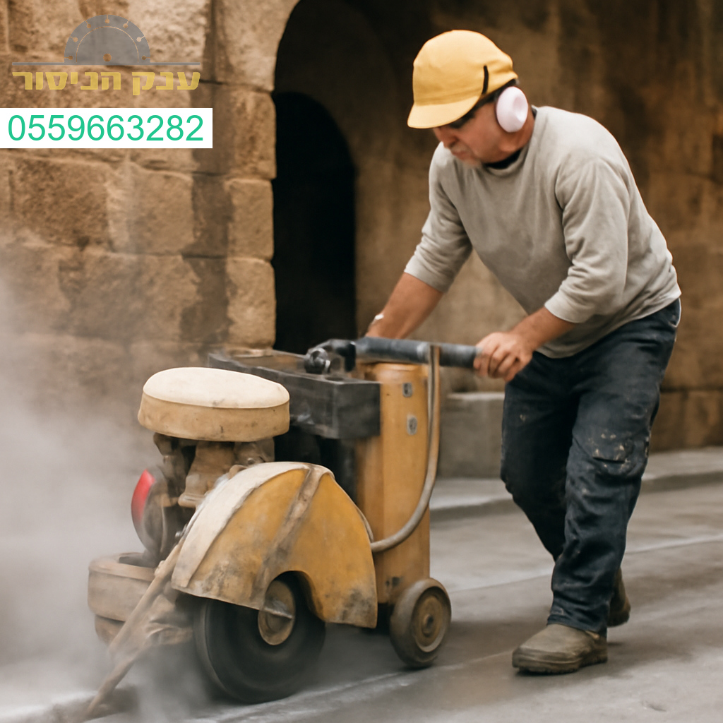 עבודת ניסור בטון מקצועית ומדויקת בעכו לביצועים ללא פשרות