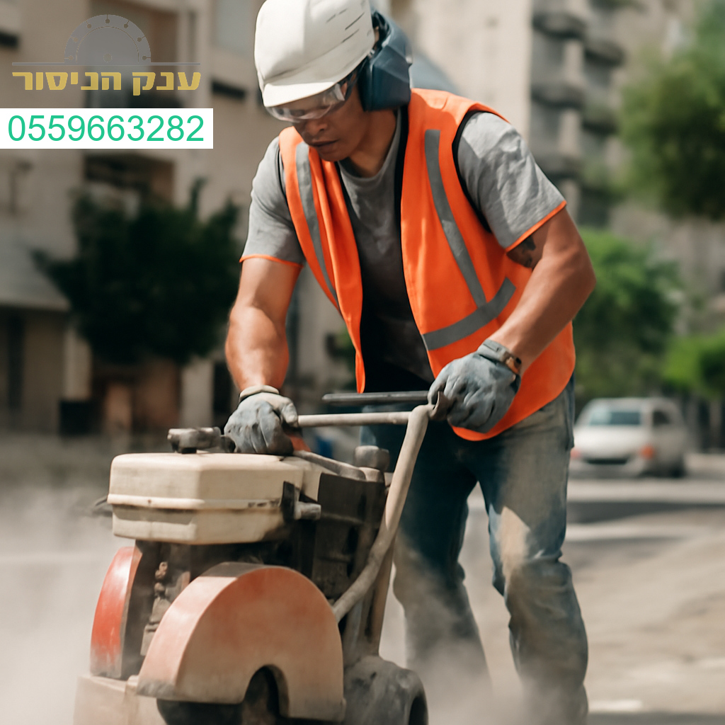 מנסר בטון מקצועי בקריית מוצקין עם ציוד מתקדם לביצוע חיתוכים מדויקים ואמינים