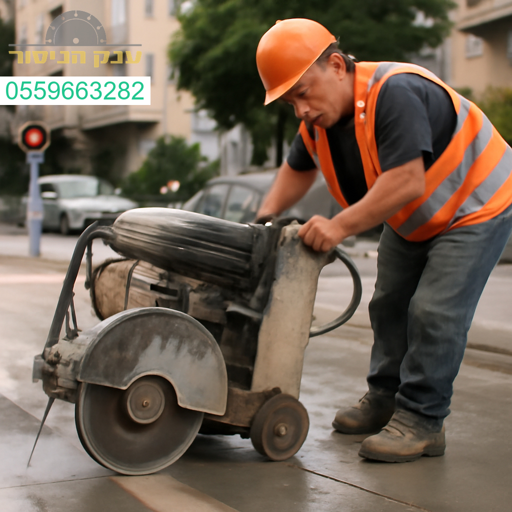 מנסר בטון מקצועי בקריית מוצקין לביצוע חיתוכים מדויקים ואמינים בכל סוגי הבטון