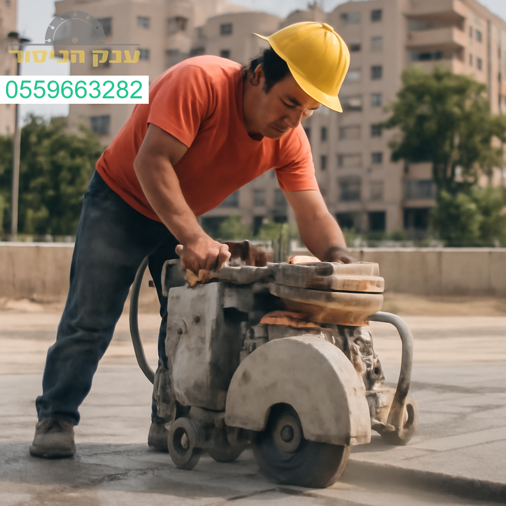 מנסר בטון מקצועי בראשון לציון עם ציוד מתקדם לביצוע חיתוכים מדויקים ונקיים