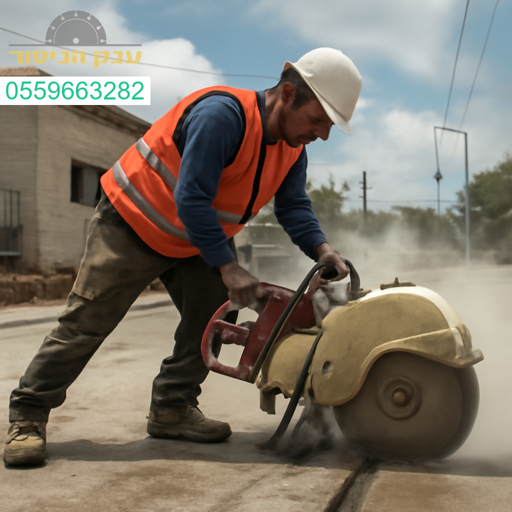 מנסר בטון מקצועי בפעולה מדויקת בקריית אתא לביצוע חיתוכים חזקים ואיכותיים