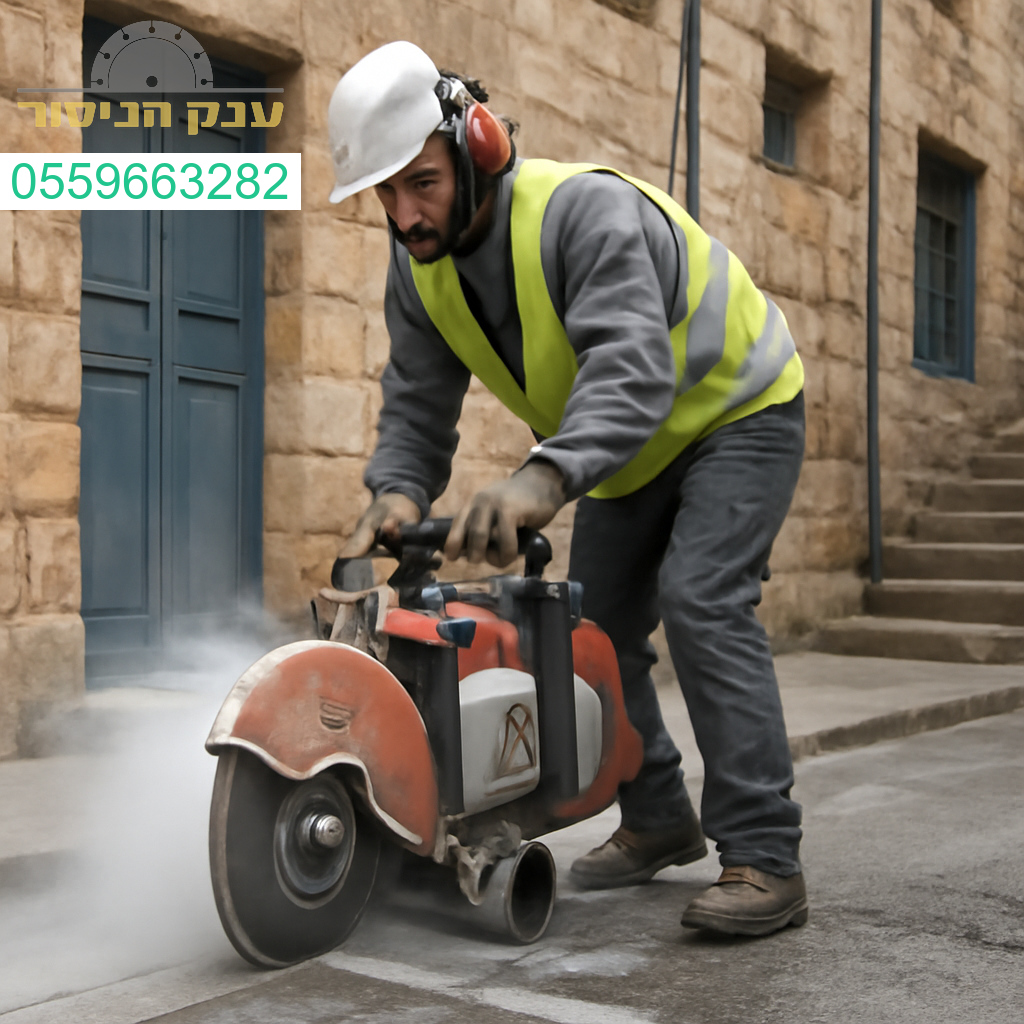 עבודת ניסור מקצועית בבטון עם ציוד מתקדם במרכז צפת על ידי צוות מיומן ואמין