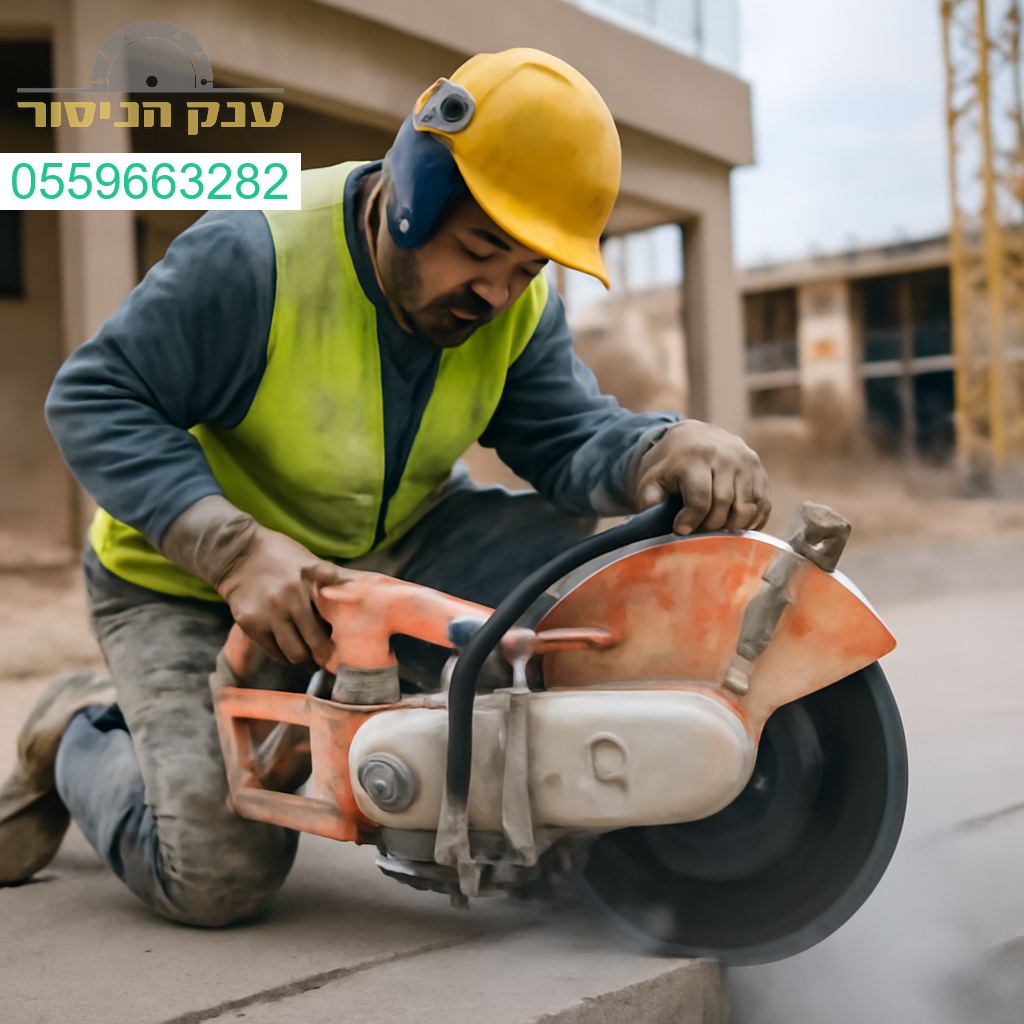 מנסר בטון מקצועי בפעולה בשטח נתיבות עם ציוד מתקדם ואיכות ללא פשרות