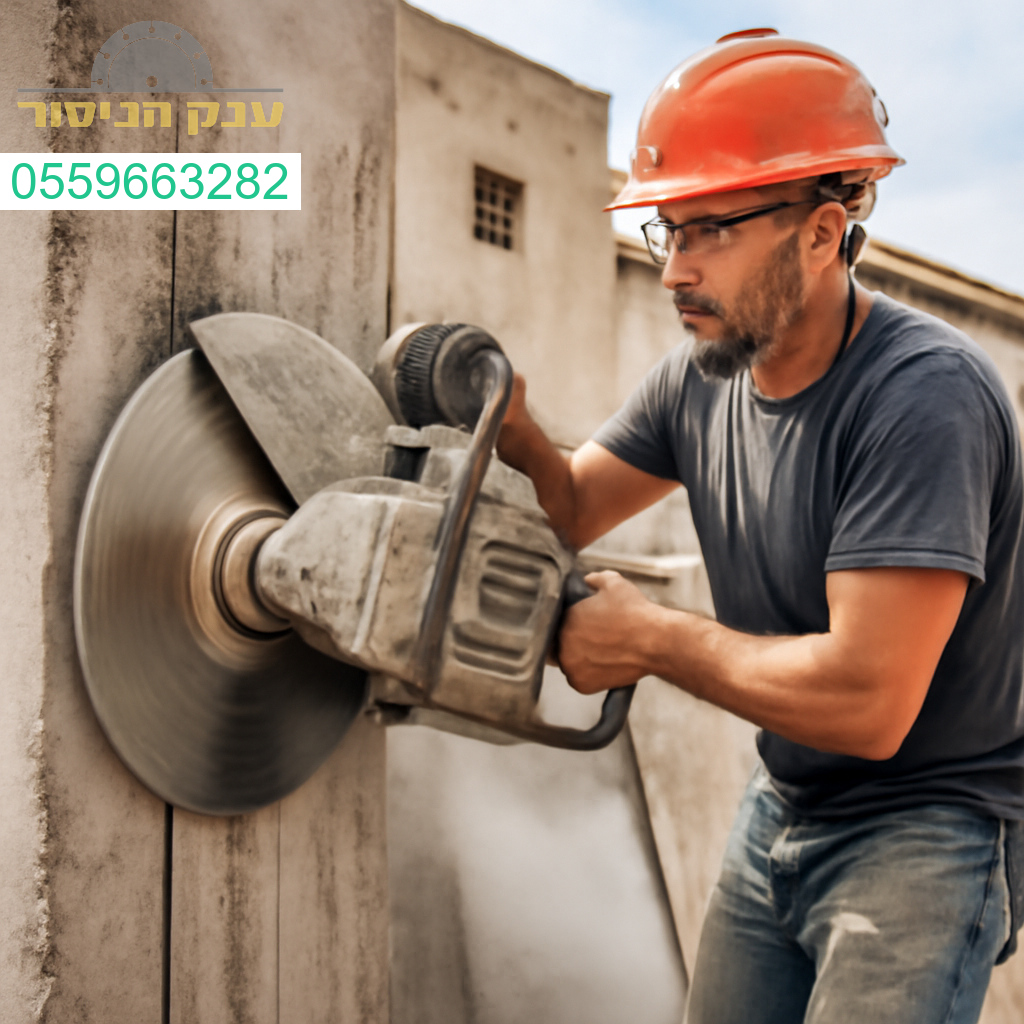 מנסר בטון מקצועי ברמלה עם ציוד מתקדם לביצוע חיתוכים מדויקים ואמינים