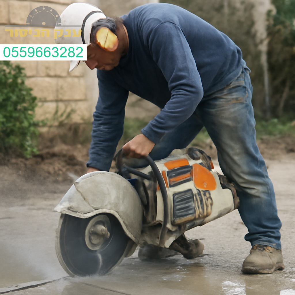 מנסר בטון מקצועי באור יהודה עם ציוד מתקדם לביצוע חיתוכים מדויקים ואיכותיים