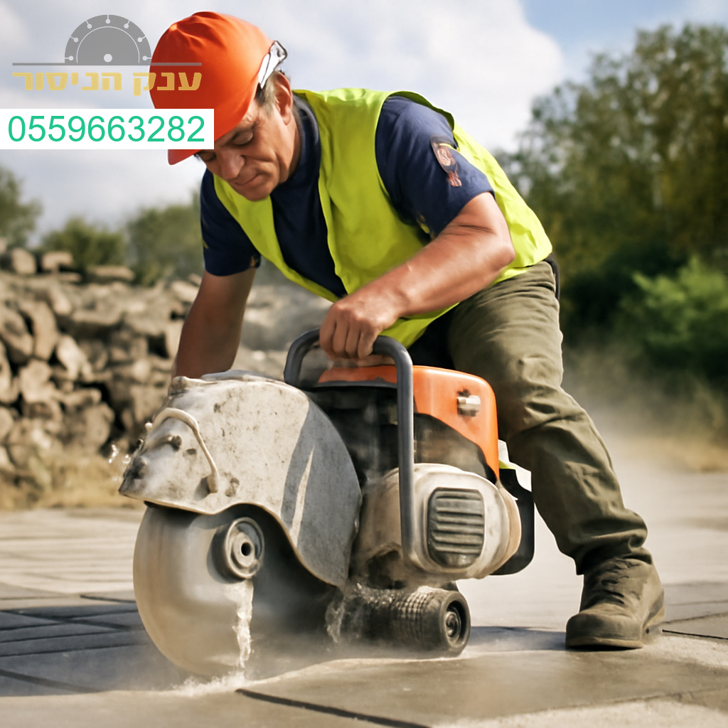 עבודת ניסור מקצועית בבטון בקצרין עם ציוד מתקדם ותוצאה מדויקת ברמה הגבוהה ביותר