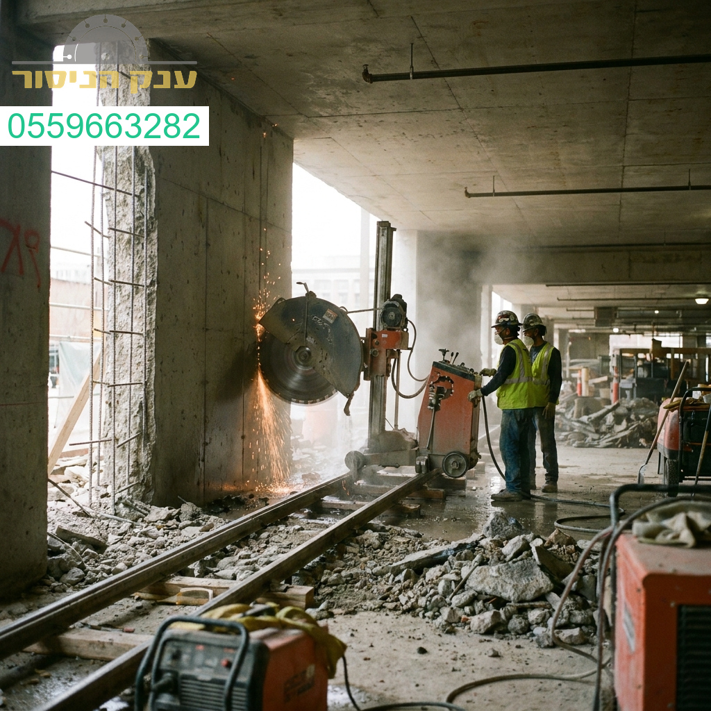 פתרונות ניסור בטון מתקדמים ומדויקים להרחבת חניונים בעבודה מקצועית ואיכותית ללא פשרות
