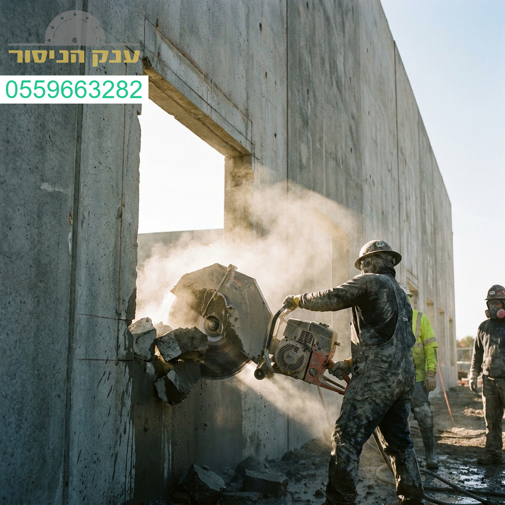 דיוק ומומחיות בניסור בטון ליצירת פתחים מושלמים לחלונות ברמה הגבוהה ביותר