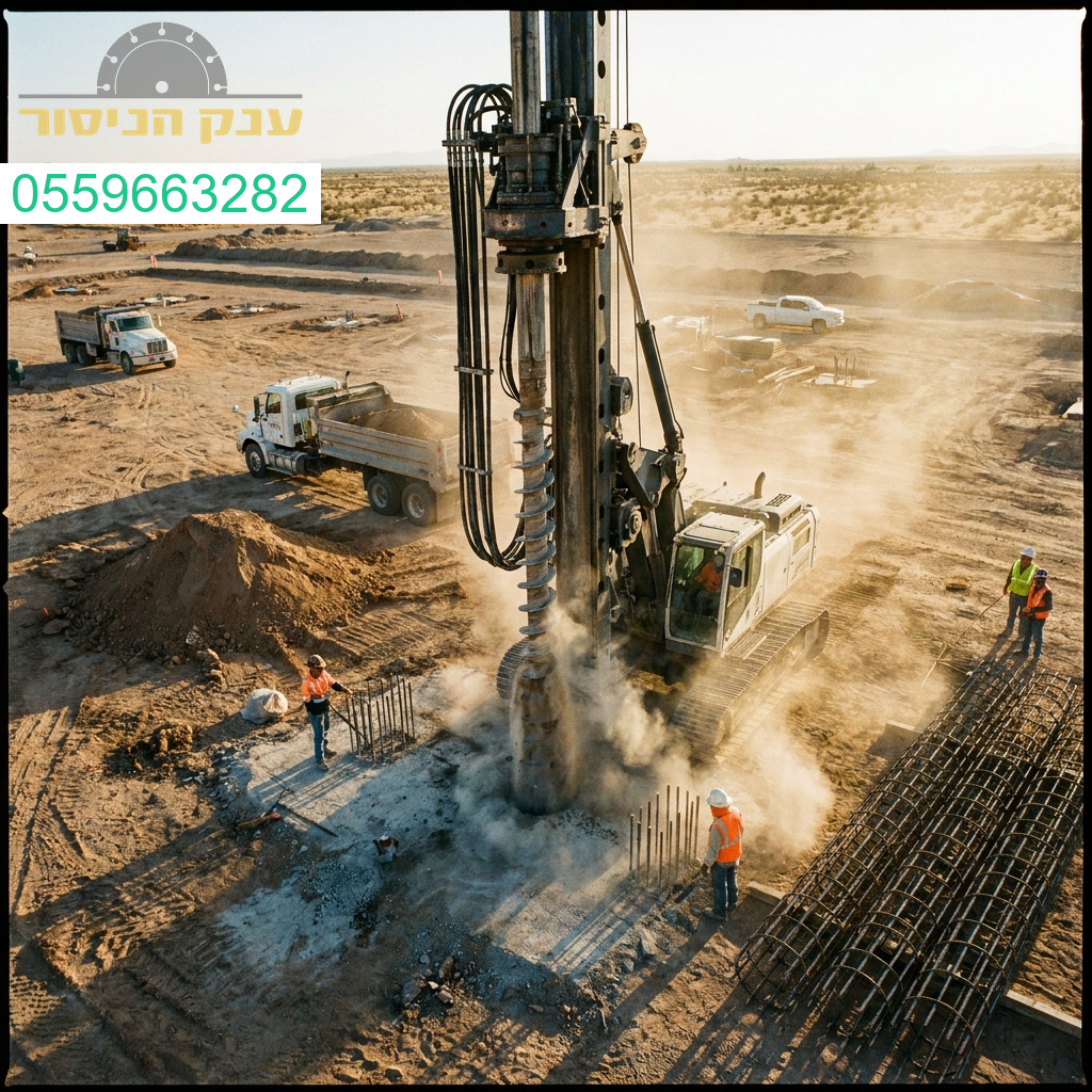 דיוק ועוצמה ביצירת יסודות בטון חזקים ויציבים בסטנדרט המקצועי הגבוה ביותר