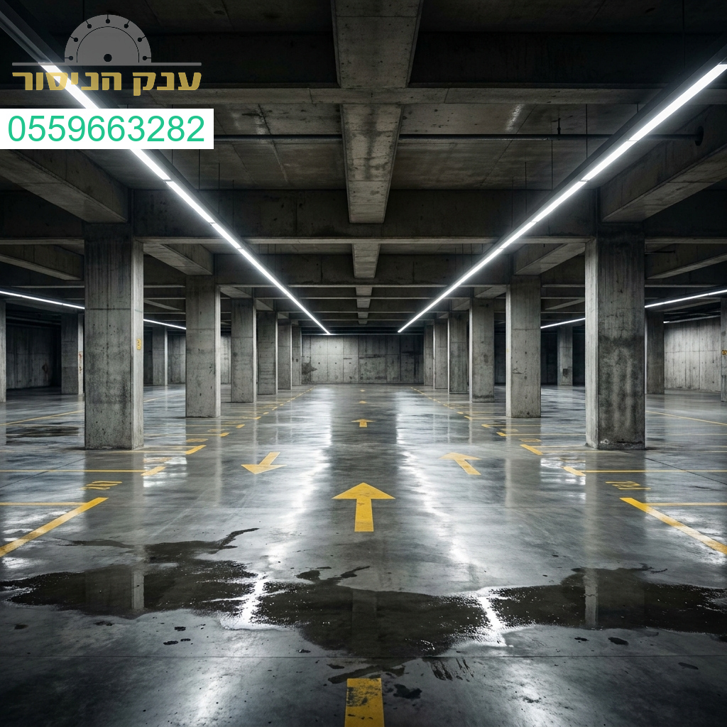 בטון מוחלק איכותי המעניק לחניון מראה נקי ויוקרתי עם עמידות בלתי מתפשרת לאורך שנים