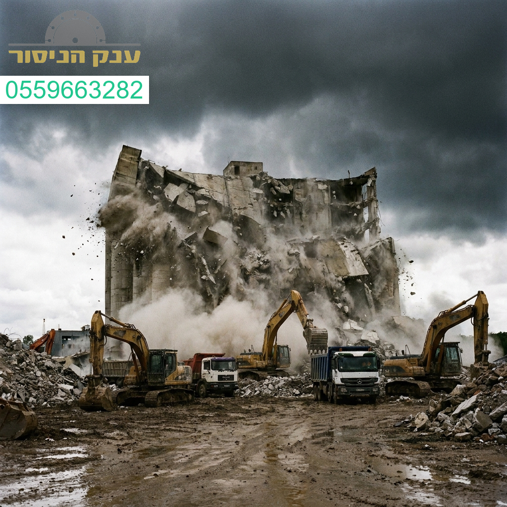 מומחיות ודיוק בתהליכי הריסה ופינוי פסולת למבני בטון מורכבים