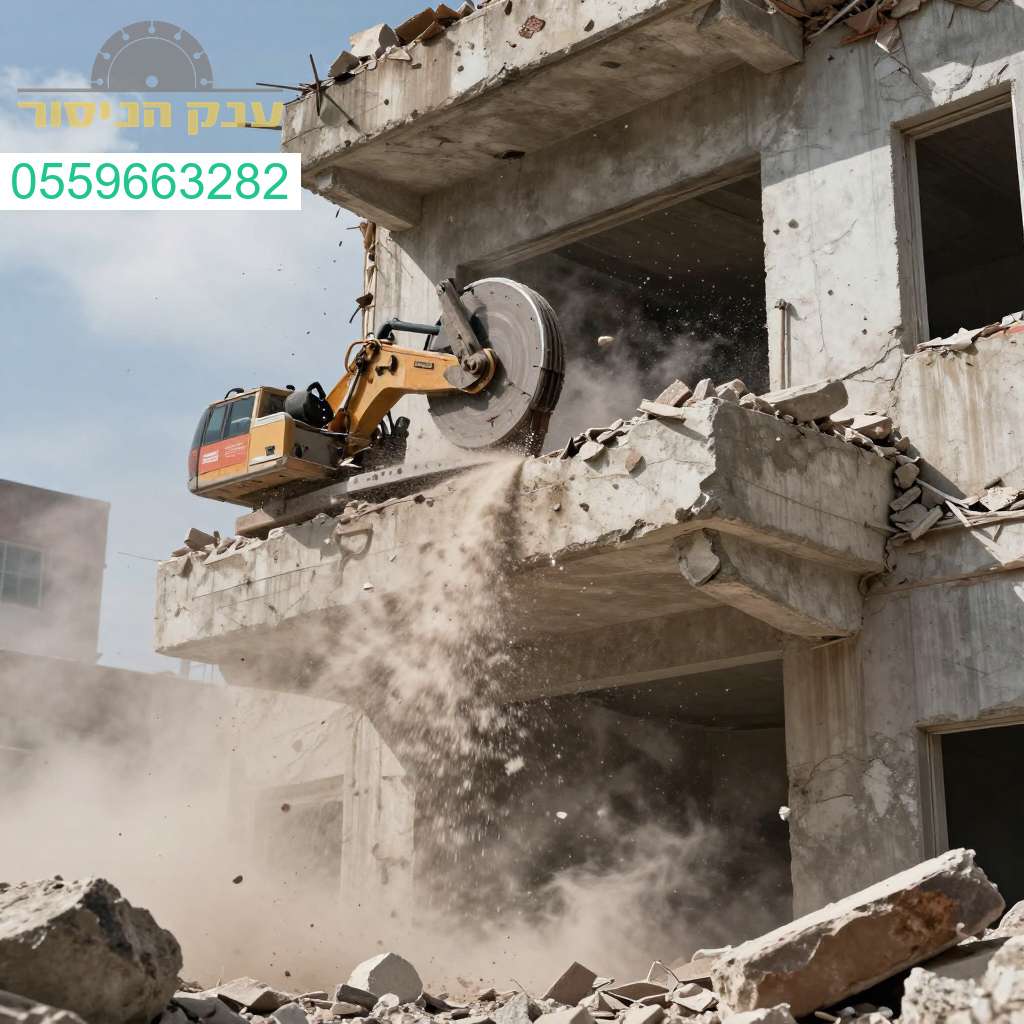 ניסור והסרת מרפסות בטון מקצועי ומדויק בעזרת ציוד מתקדם - התקשרו עוד היום!