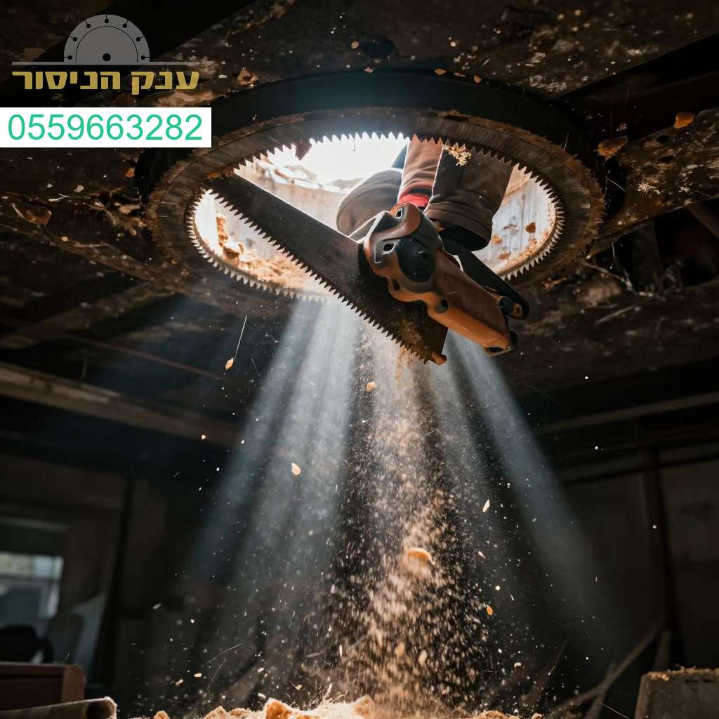 ניסור תקרת מרתף מדויק ומקצועי מלמעלה ללא צורך בגישה מלמטה – הפתרון המושלם עבורכם