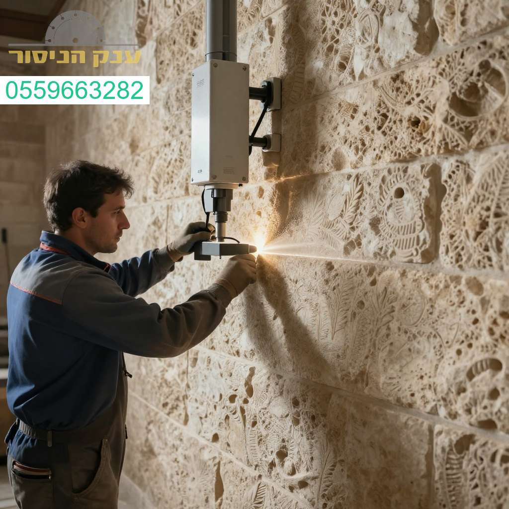 ניסור מקצועי ומדויק של קירות מחופים באבן ירושלמית בטכנולוגיה המתקדמת ביותר בשטח